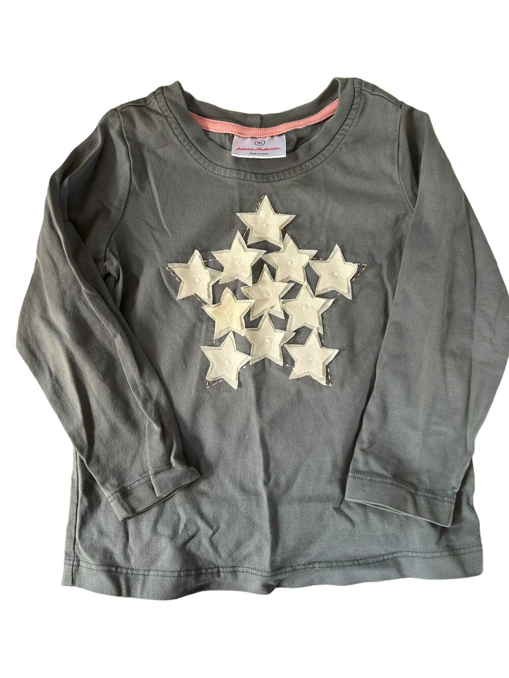 Hanna Andersson Grey Star Shirt size 90